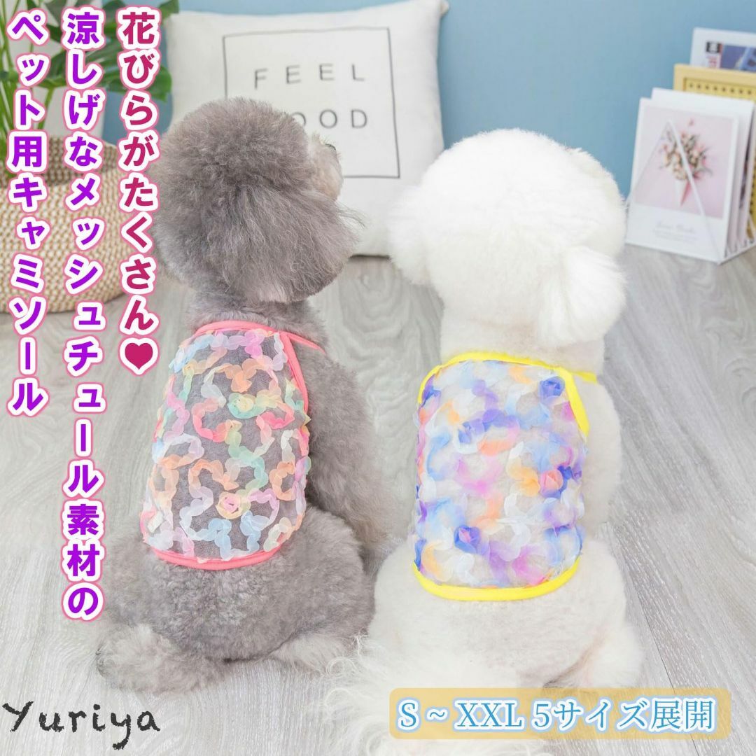 【色: 花びらB・ピンク系】Yuriya 犬の服 夏 かわいい ドッグウェア チ その他のその他(その他)の商品写真