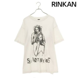 セントマイケル SAINT MICHAEL ×デニムティアーズ DENIM TEARS  21AW  SM-A21-0000-047 ダブルジーザスプリントTシャツ メンズ XL(Tシャツ/カットソー(半袖/袖なし))