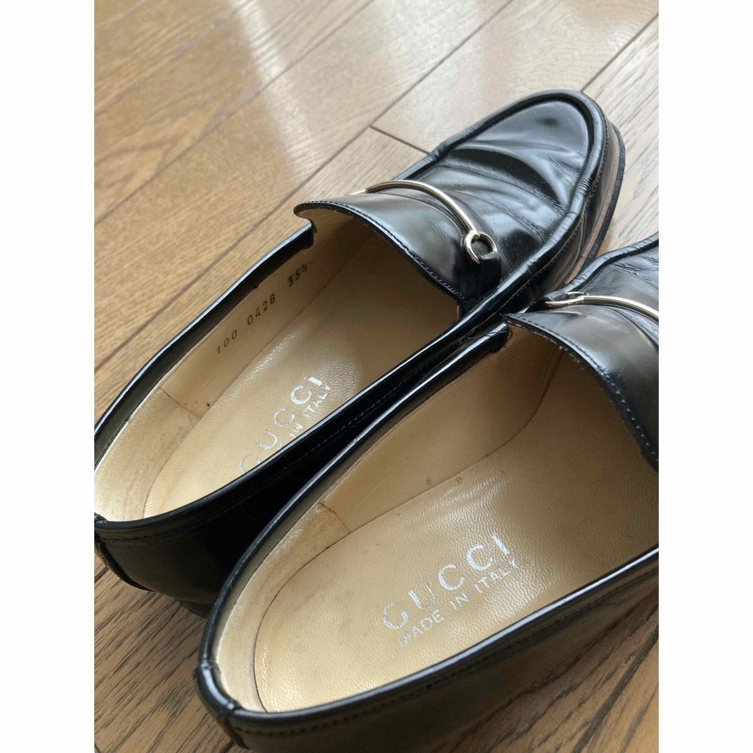 Gucci(グッチ)のGUCCI グッチ　ホースビットローファー　35.5 定価10万円以上　美品 レディースの靴/シューズ(ローファー/革靴)の商品写真