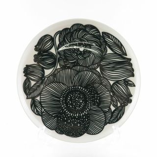 マリメッコ(marimekko)のmarimekko マリメッコ Kurjenpolvi クルイェンポルヴィ 20cmプレート 中皿 ダーク 緑 植物柄 花 廃盤 北欧 SU6908G (食器)