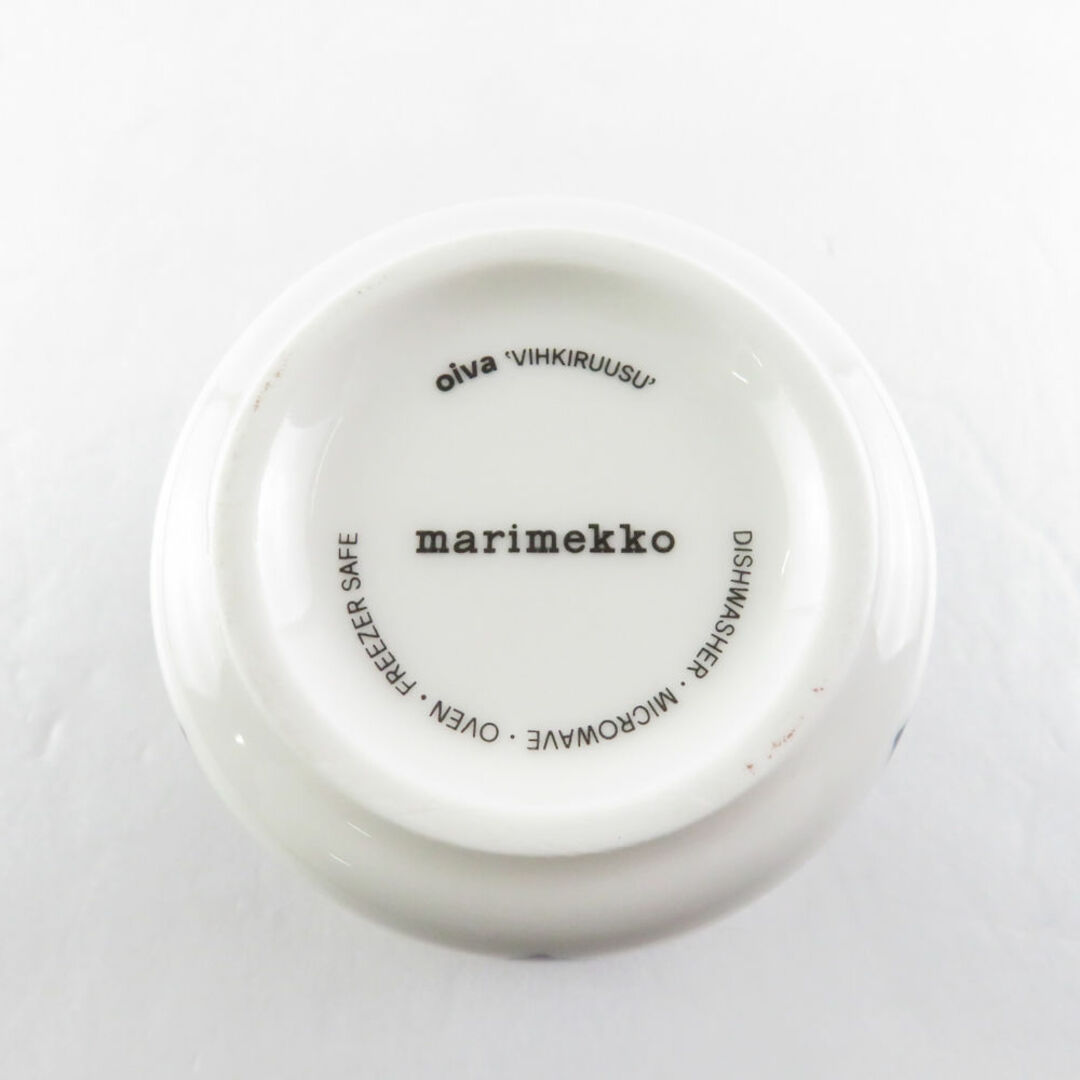 marimekko(マリメッコ)の美品 marimekko マリメッコ ヴィヒキルース ラテマグ コーヒーカップ コップ 濃い青 レア 北欧 SU6910G  インテリア/住まい/日用品のキッチン/食器(グラス/カップ)の商品写真