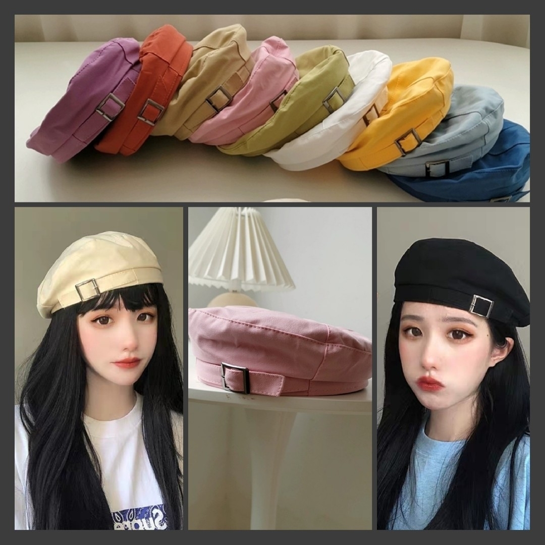 L⑩5 レディース 帽子 ベレー帽 韓国 オシャレ クールビューティ レディースの帽子(キャップ)の商品写真
