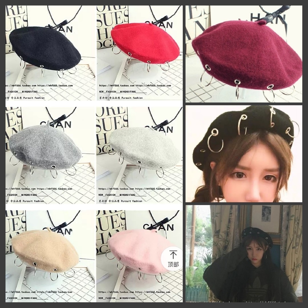 L⑩5 レディース 帽子 ベレー帽 韓国 オシャレ クールビューティ レディースの帽子(キャップ)の商品写真