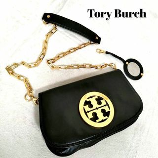 Tory Burch - トリーバーチ ショルダーバッグ 2way チェーン ロゴプレート クラッチレザー