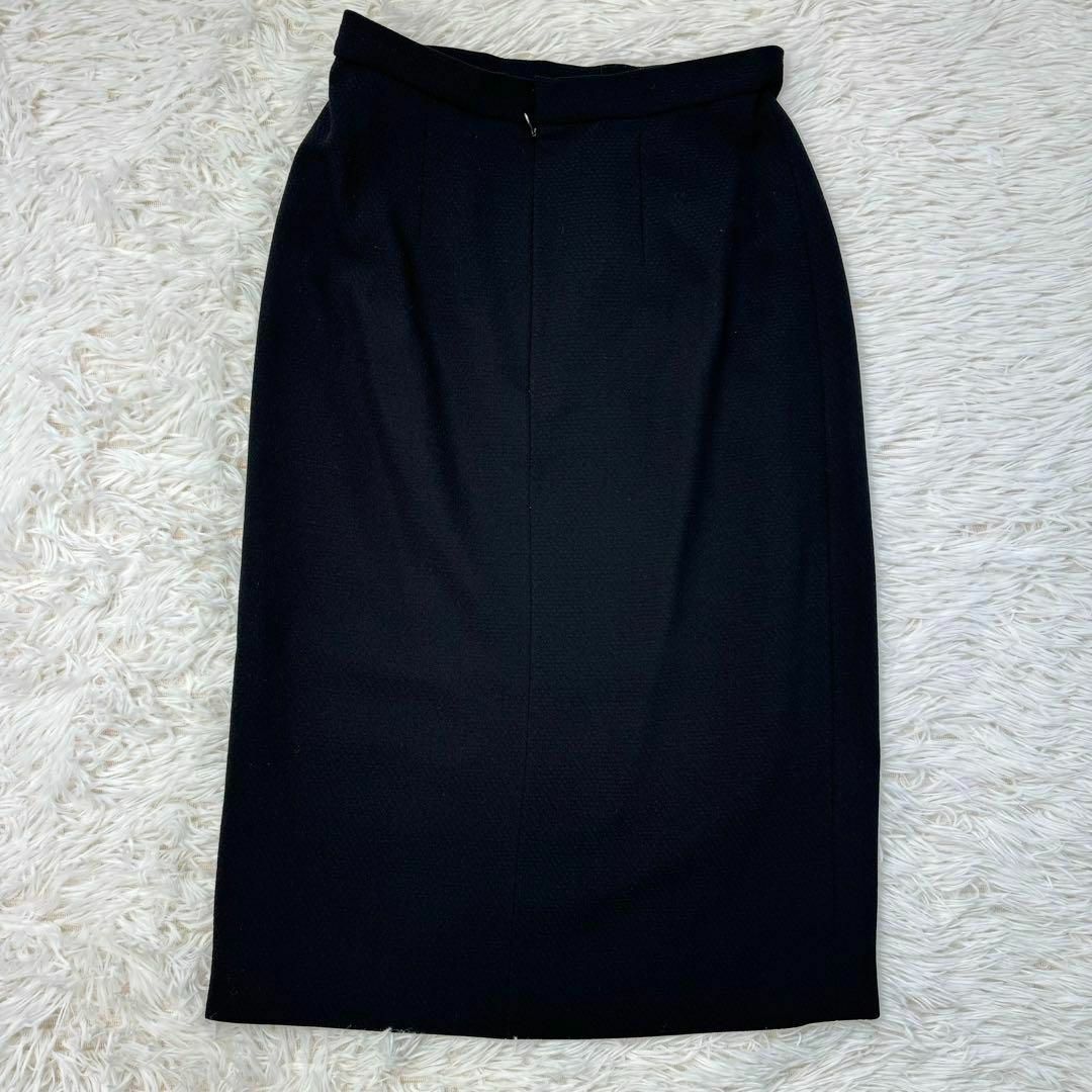 CHANEL(シャネル)の【ヴィンテージ】CHANEL スカート　ウール　ブラック　美品 レディースのスカート(ひざ丈スカート)の商品写真