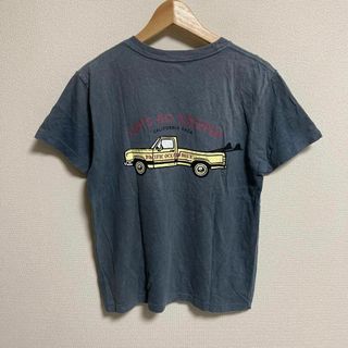 PACIFC OCEAN BLUE Tシャツ 車　プリント　古着　S M 相当(Tシャツ/カットソー(半袖/袖なし))