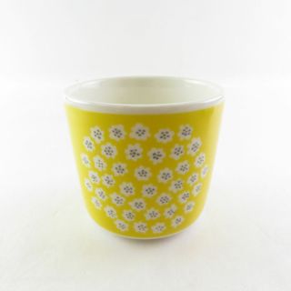 マリメッコ(marimekko)の美品 marimekko マリメッコ プケッティ ラテマグ カップ コーヒー 花柄 ST78F (グラス/カップ)