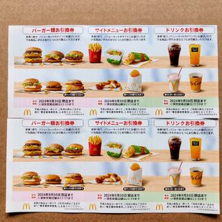 マクドナルド　株主優待券　2シート(レストラン/食事券)