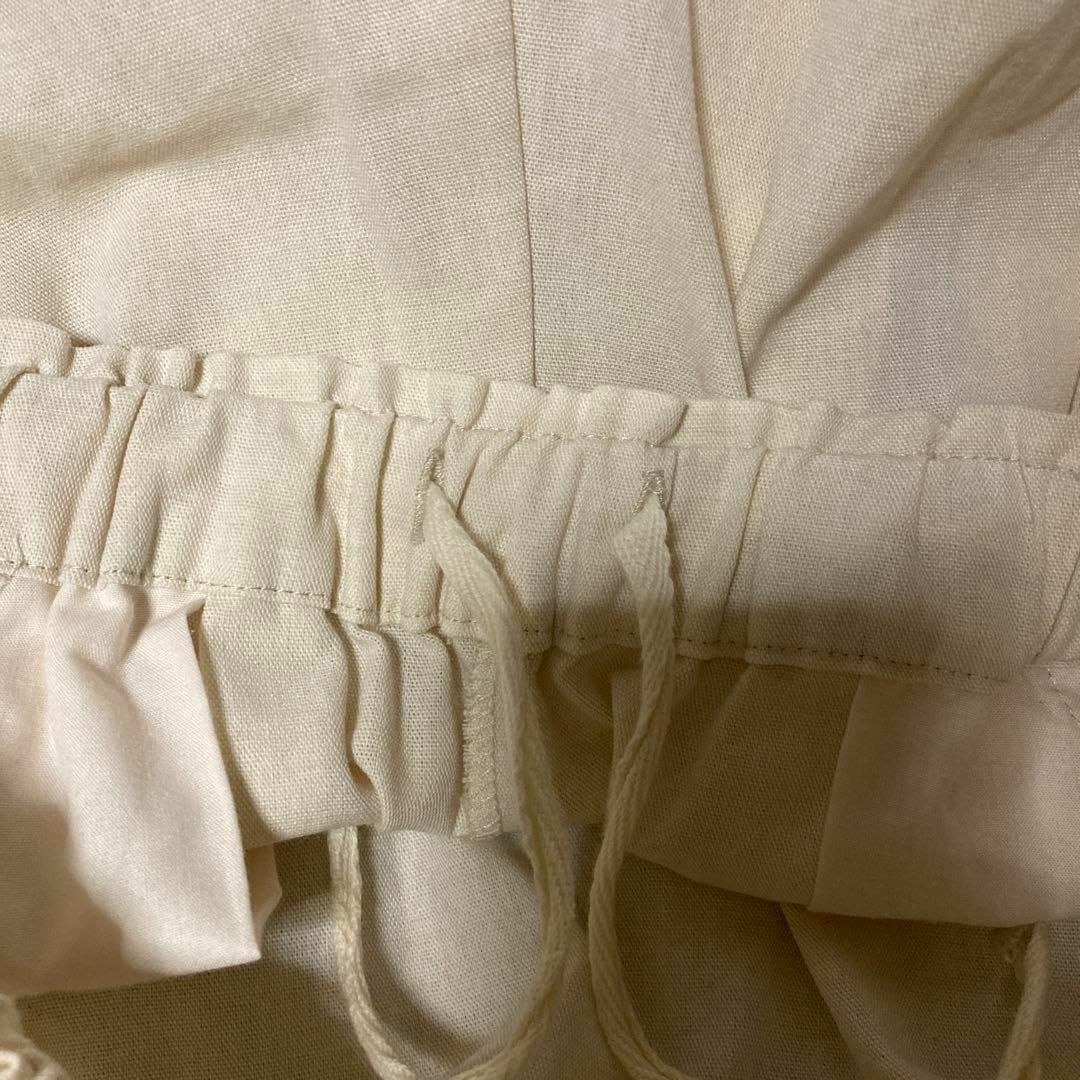 SM2(サマンサモスモス)のサマンサモスモス　SM2 裾タックバルーンパンツ　オフホワイト　ゆったり　美品 レディースのパンツ(その他)の商品写真