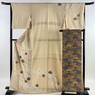 訪問着 身丈164.5cm 裄丈67cm 正絹 美品 秀品 【中古】(着物)