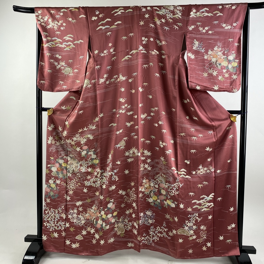 訪問着 身丈163cm 裄丈66.5cm 正絹 美品 秀品 【中古】 レディースの水着/浴衣(着物)の商品写真