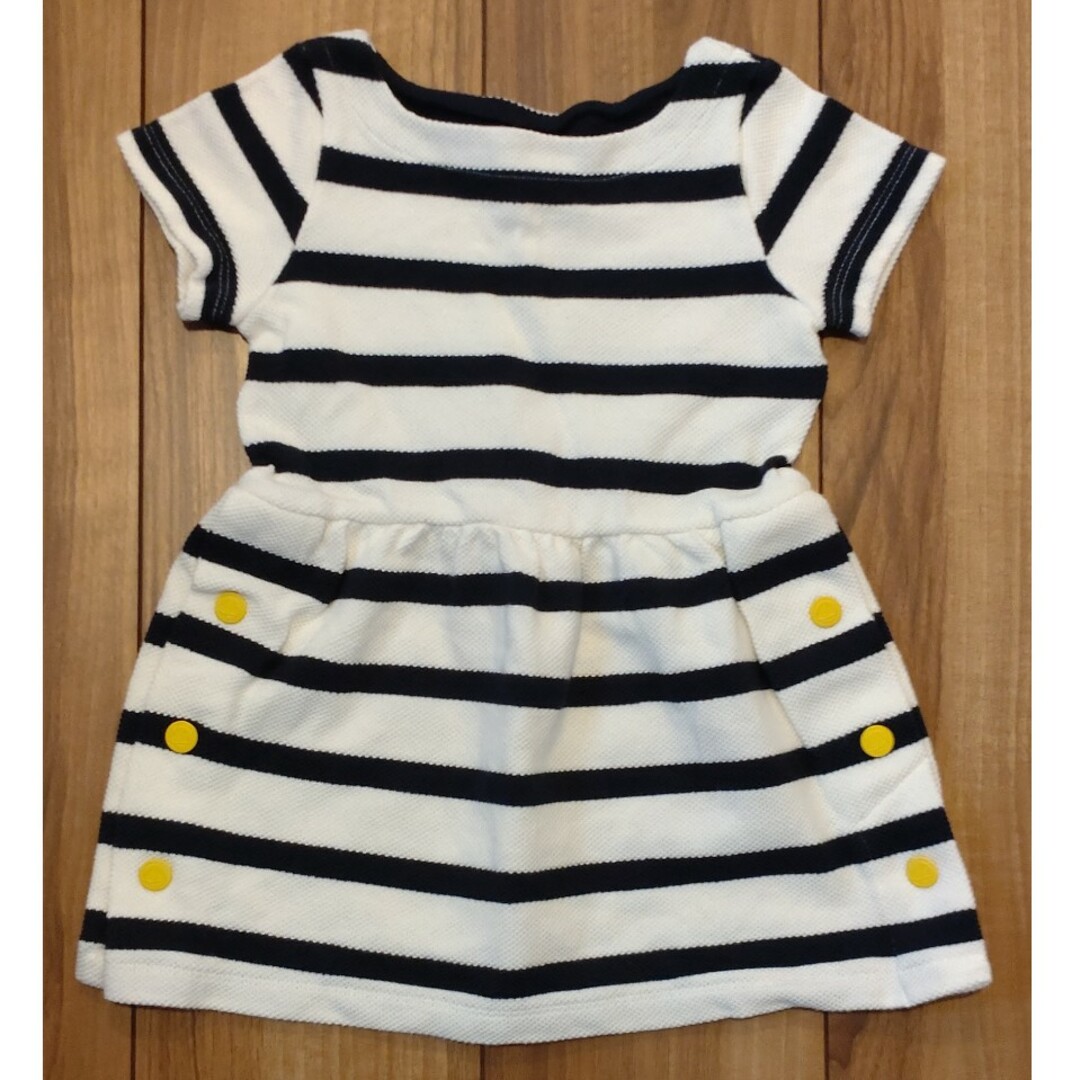 PETIT BATEAU(プチバトー)のプチバトー　ワンピース　マリニエール　ボーダー　3ans キッズ/ベビー/マタニティのキッズ服女の子用(90cm~)(ワンピース)の商品写真