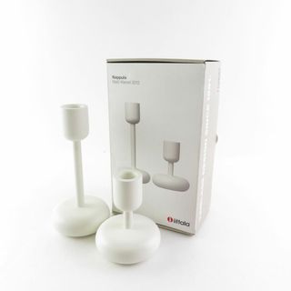 iittala - 未使用 iittala イッタラ Nappula ナップラ キャンドルホルダー 2点 セット 183mm/107mm 大小 北欧 インテリア SU6763G 