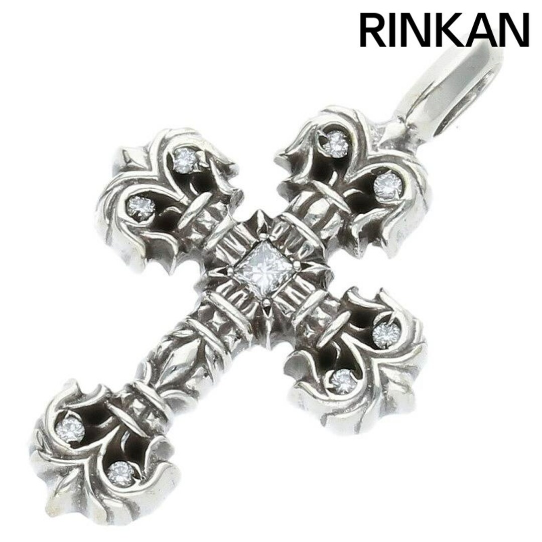 Chrome Hearts(クロムハーツ)のクロムハーツ  CHARM FILIGREE TINY P DMND /タイニーフィリグリー シルバーネックレストップ メンズ メンズのアクセサリー(ネックレス)の商品写真