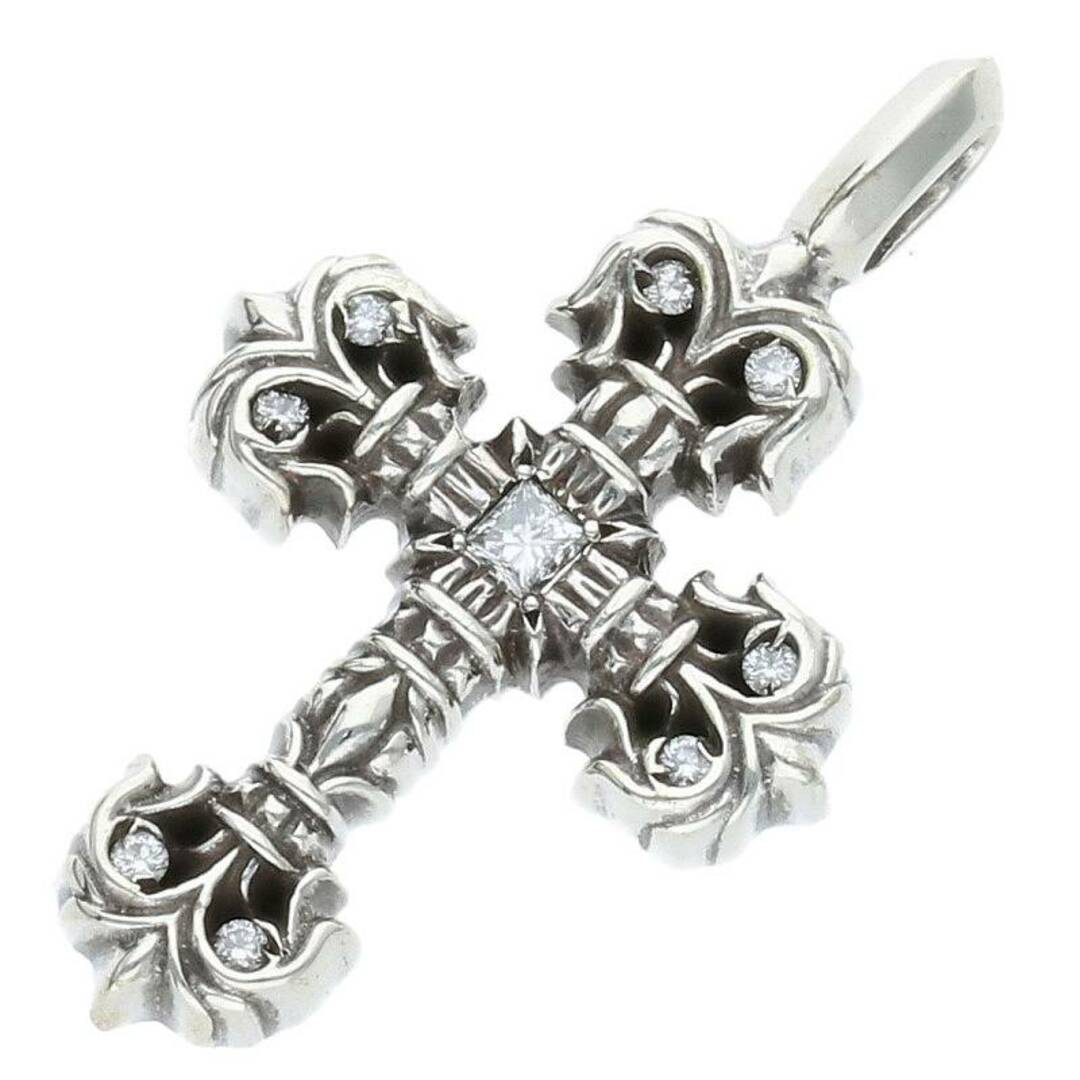 Chrome Hearts(クロムハーツ)のクロムハーツ  CHARM FILIGREE TINY P DMND /タイニーフィリグリー シルバーネックレストップ メンズ メンズのアクセサリー(ネックレス)の商品写真