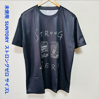 未使用 ストロングゼロ 半袖Tシャツ L ブラック サントリー(Tシャツ/カットソー(半袖/袖なし))
