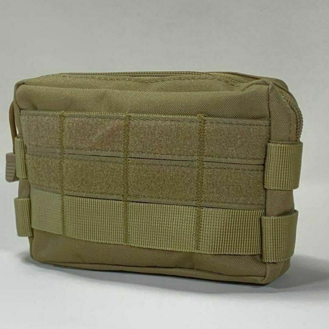 【カーキ】 タクティカルポーチ　ミリタリーポーチ　モールシステム　molle スポーツ/アウトドアのアウトドア(その他)の商品写真