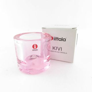 未使用 iittala×marimekko イッタラ×マリメッコ kivi キヴィ スウィートピンク 60mm キャンドルホルダー 廃盤 インテリア 北欧 フィンランド 雑貨 SU6770G (日用品/生活雑貨)