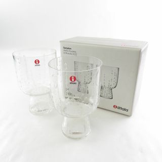 イッタラ(iittala)の未使用 iittala イッタラ Sarjaton サルヤトン 34cl グラス 2点 ペア クリア タンブラー コップ 廃盤 北欧 SU6778G (グラス/カップ)