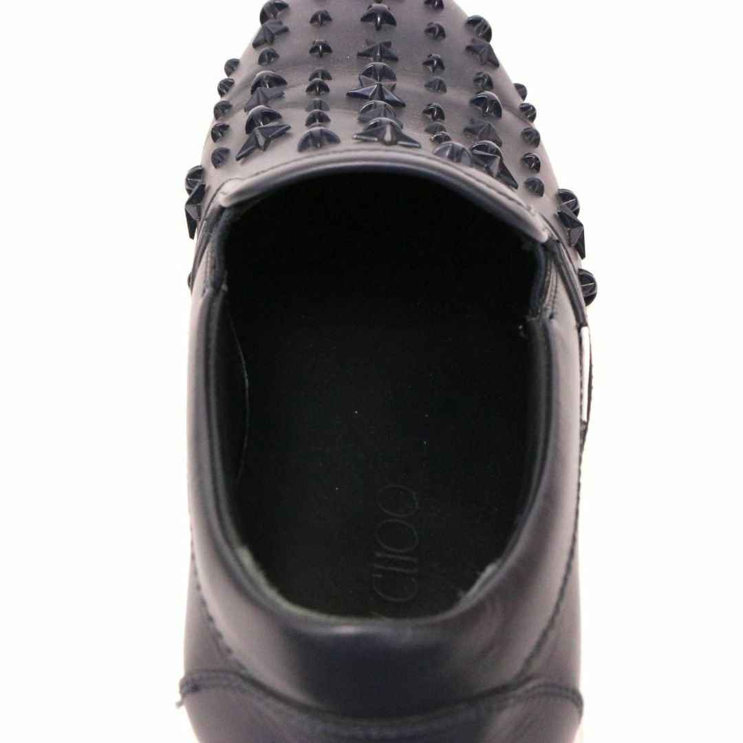JIMMY CHOO(ジミーチュウ)のジミー チュウ 靴 スニーカー スリッポン スター スタッズ レザー ブラック メンズの靴/シューズ(スニーカー)の商品写真