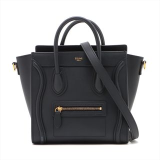 セリーヌ(celine)のセリーヌ  レザー  ブラック レディース ハンドバッグ(ハンドバッグ)