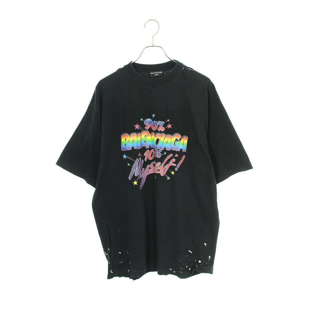 Balenciaga(バレンシアガ)のバレンシアガ  641675 TMVH3 ダメージ加工プリントTシャツ メンズ S メンズのトップス(Tシャツ/カットソー(半袖/袖なし))の商品写真