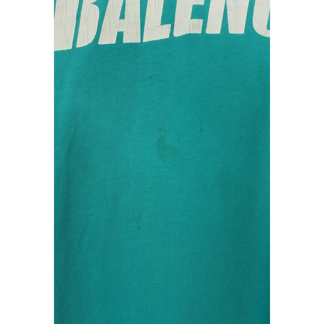 Balenciaga(バレンシアガ)のバレンシアガ  21SS  651795 TKVB8 デストロイ加工ロゴプリントTシャツ メンズ S メンズのトップス(Tシャツ/カットソー(半袖/袖なし))の商品写真