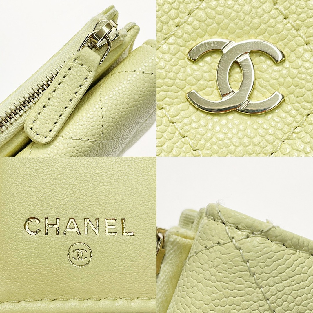 CHANEL - CHANEL シャネル タイムレスクラシック AP3177 クリームイエロー 3つ折り財布 キャビアスキン レディース  ゴールド金具の通販 by なんでもリサイクルビッグバンラクマ店's shop｜シャネルならラクマ