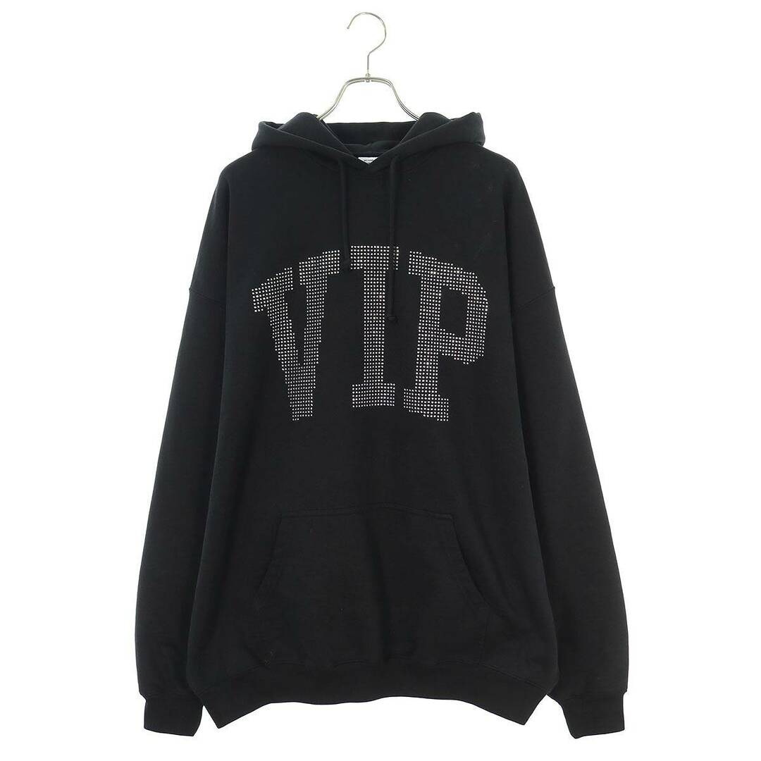 VETEMENTS(ヴェトモン)のヴェトモン  23AW  VIP CRYSTAL LOGO HOODIE UE54HD700G VIPクリスタルロゴパーカー メンズ XS メンズのトップス(パーカー)の商品写真