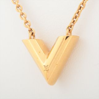 ルイヴィトン(LOUIS VUITTON)のヴィトン エッセンシャルV GP  ゴールド レディース ネックレス(ネックレス)