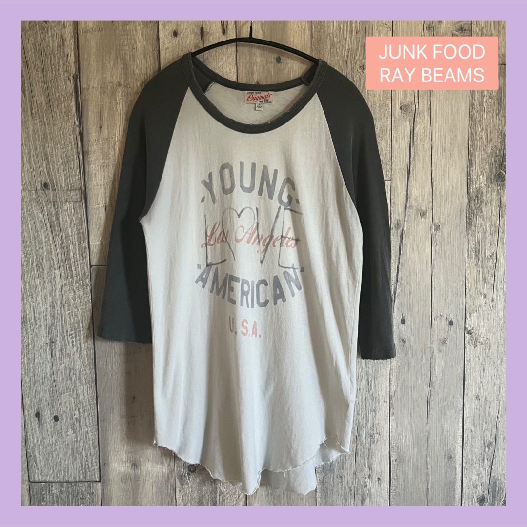 Ray BEAMS(レイビームス)のJUNK FOOD RAY BEAMS ジャンクフード レイビームス ラグランT レディースのトップス(Tシャツ(長袖/七分))の商品写真