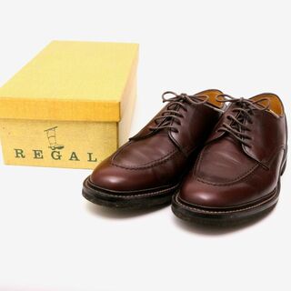 リーガル(REGAL)のリーガル Y010BA 革靴 レザーシューズ 24cm レザー 本革 ブラウン(ドレス/ビジネス)