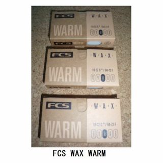 送料無料のFCS SURF WAX WARM 3個セット(サーフィン)