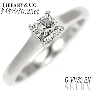 ティファニー(Tiffany & Co.)のティファニー Pt950 ダイヤモンド リング 0.25ct G VVS2 EX ルシダ(リング(指輪))