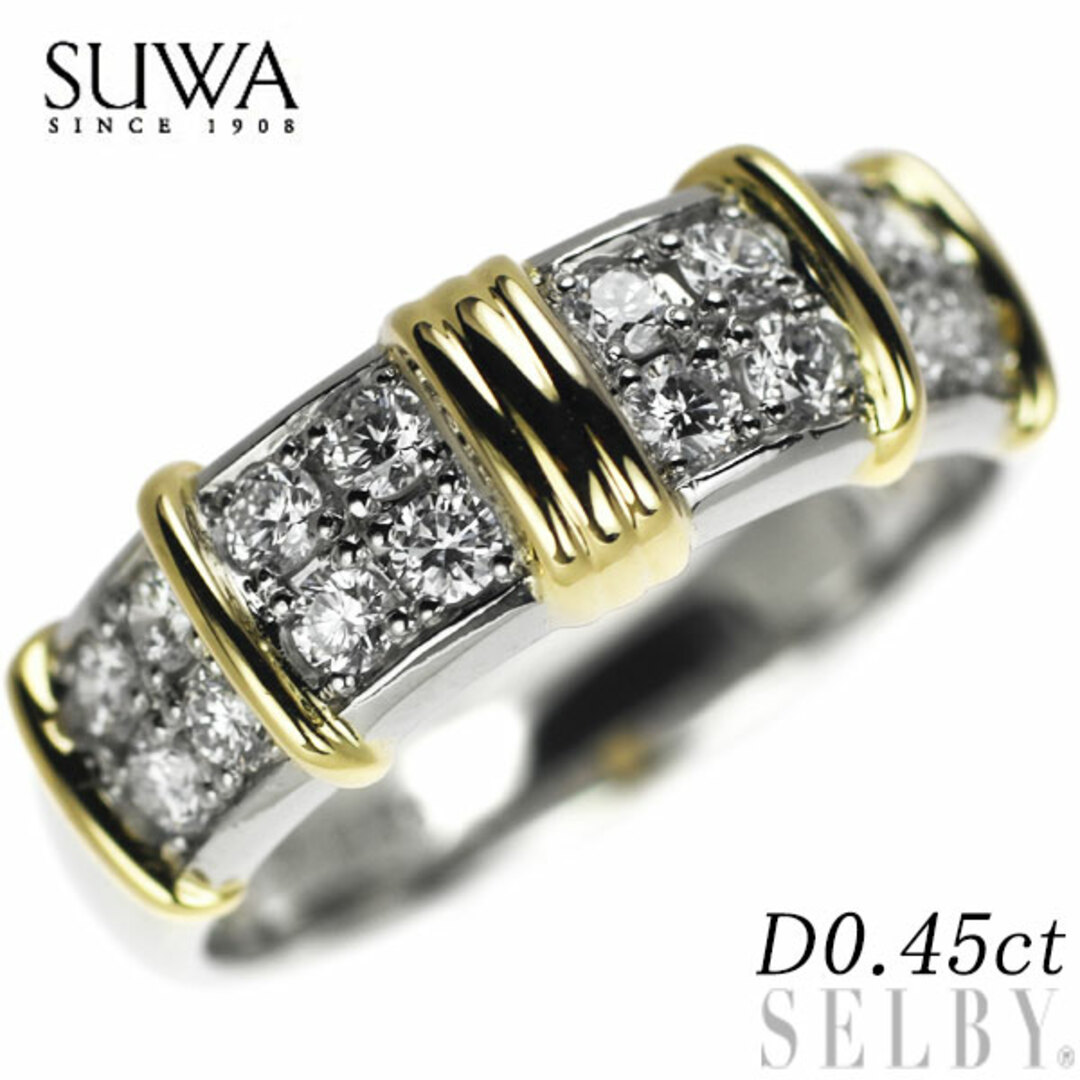 SUWA/諏訪貿易 K18/Pt950 ダイヤモンド リング 0.45ct　 M19418DI  レディースのアクセサリー(リング(指輪))の商品写真