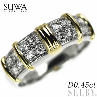 SUWA/諏訪貿易 K18/Pt950 ダイヤモンド リング 0.45ct　 M19418DI (リング(指輪))