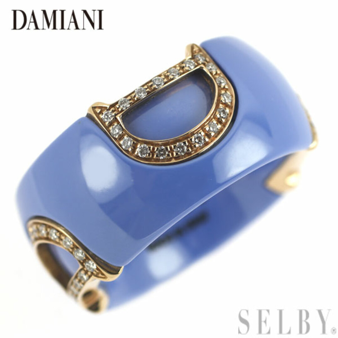 Damiani(ダミアーニ)のダミアーニ セラミック/ K18PG ダイヤモンド リング Dアイコン レディースのアクセサリー(リング(指輪))の商品写真