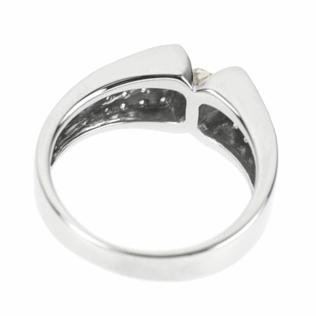 K18WG オクタゴナルカット ダイヤモンド リング 0.302ct D0.33ct レディースのアクセサリー(リング(指輪))の商品写真