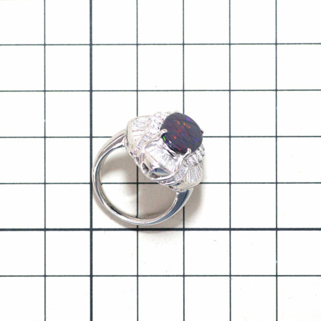 Pt900 ブラックオパール ダイヤモンド リング 2.61ct D1.70ct レディースのアクセサリー(リング(指輪))の商品写真