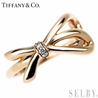 ティファニー(Tiffany & Co.)のティファニー K18PG ダイヤモンド リング ボウ　リボン(リング(指輪))