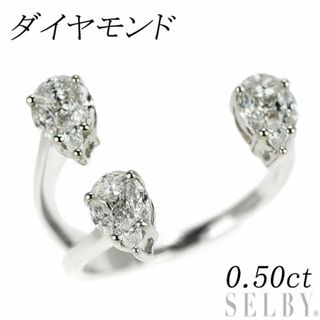 K18WG ダイヤモンド リング 0.50ct(リング(指輪))