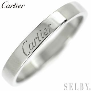 カルティエ(Cartier)のカルティエ Pt950 リング エングレーブド Cドゥ 55号(リング(指輪))