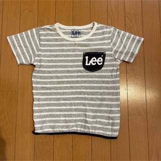 リー(Lee)のLEE 半袖Tシャツ　グレー　ボーダー　130(Tシャツ/カットソー)
