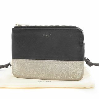 セリーヌ(celine)のセリーヌ 小銭入れ コインケース コインパース バイカラー レザー 革 ブラック(コインケース)