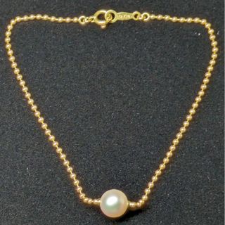 ミキモト(MIKIMOTO)の962 ミキモトパールブレスレットK18YGイエローゴールド6.5mm(ブレスレット/バングル)