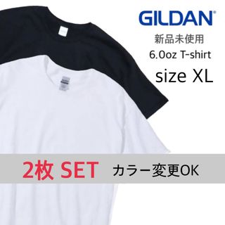 GILDAN - 【ギルダン】新品未使用 ウルトラコットン 無地 半袖Tシャツ 白 黒 2枚 XL