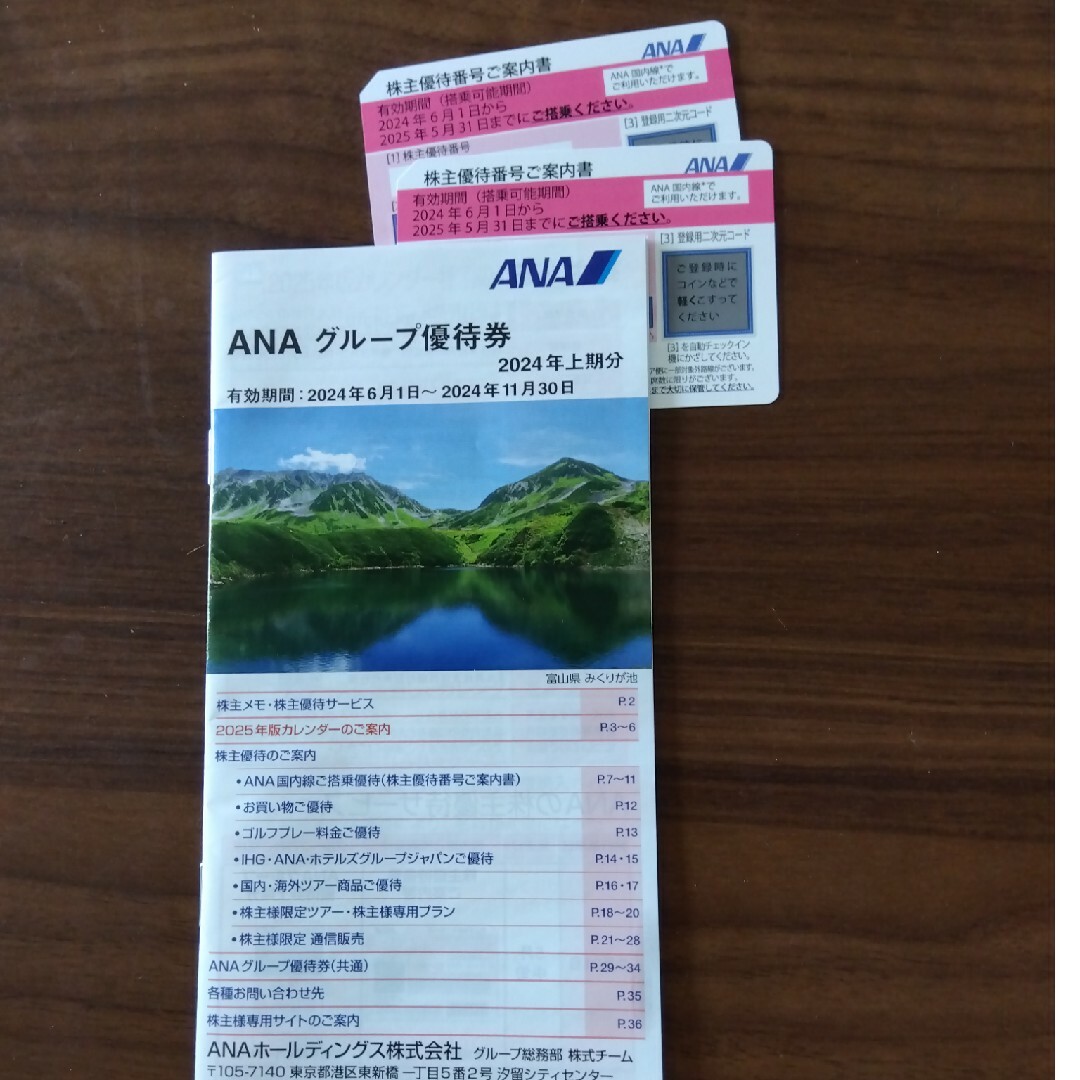 ANAグループ優待券と搭乗券2枚 チケットの優待券/割引券(その他)の商品写真