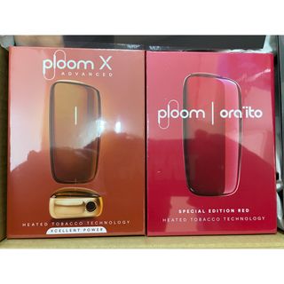 PloomTECH - 新品限定未開封未登録プルームXアドバンス、ブロンズグレイズ、レッドの２個セット