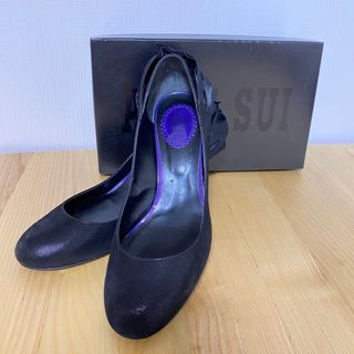 ANNA SUI パンプス　BLメタ