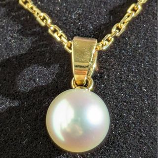 ミキモト(MIKIMOTO)の594 ミキモトパールネックレスK18YGイエローゴールド約6.5mm(ネックレス)